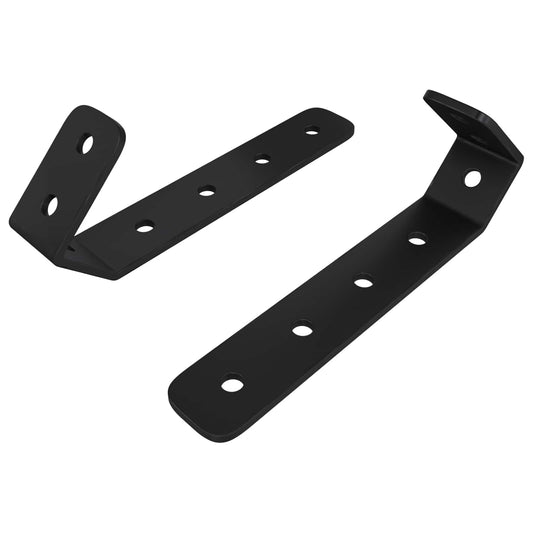 vidaXL Άγκιστρα 2 pcs Μαύρο M5 x 110 mm Σίδερο