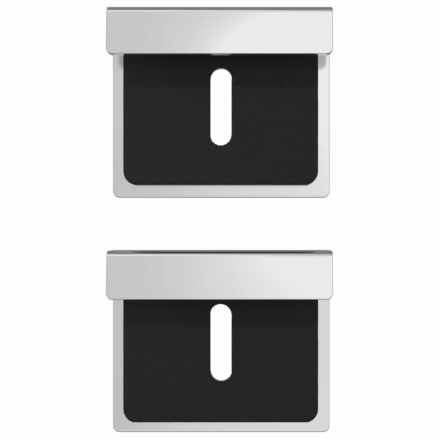 vidaXL Βραχίονας Στήριξης Καθρέφτη 2 pcs Νίκελ 35 x 30 x 8,3 mm Ατσάλι