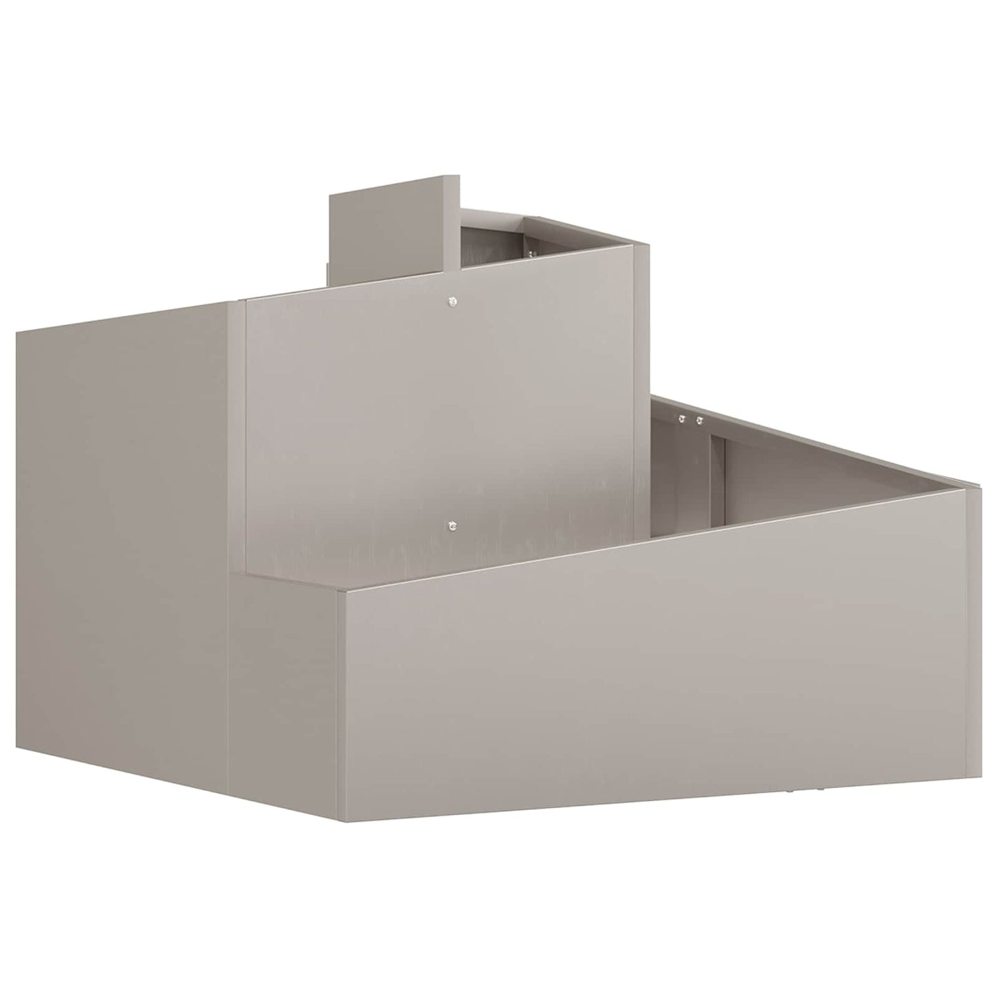 vidaXL Γλάστρα Κήπου Καφέ 60 x 60 x 50 εκ Ατσάλι Σκληρυθέν στον Αέρα