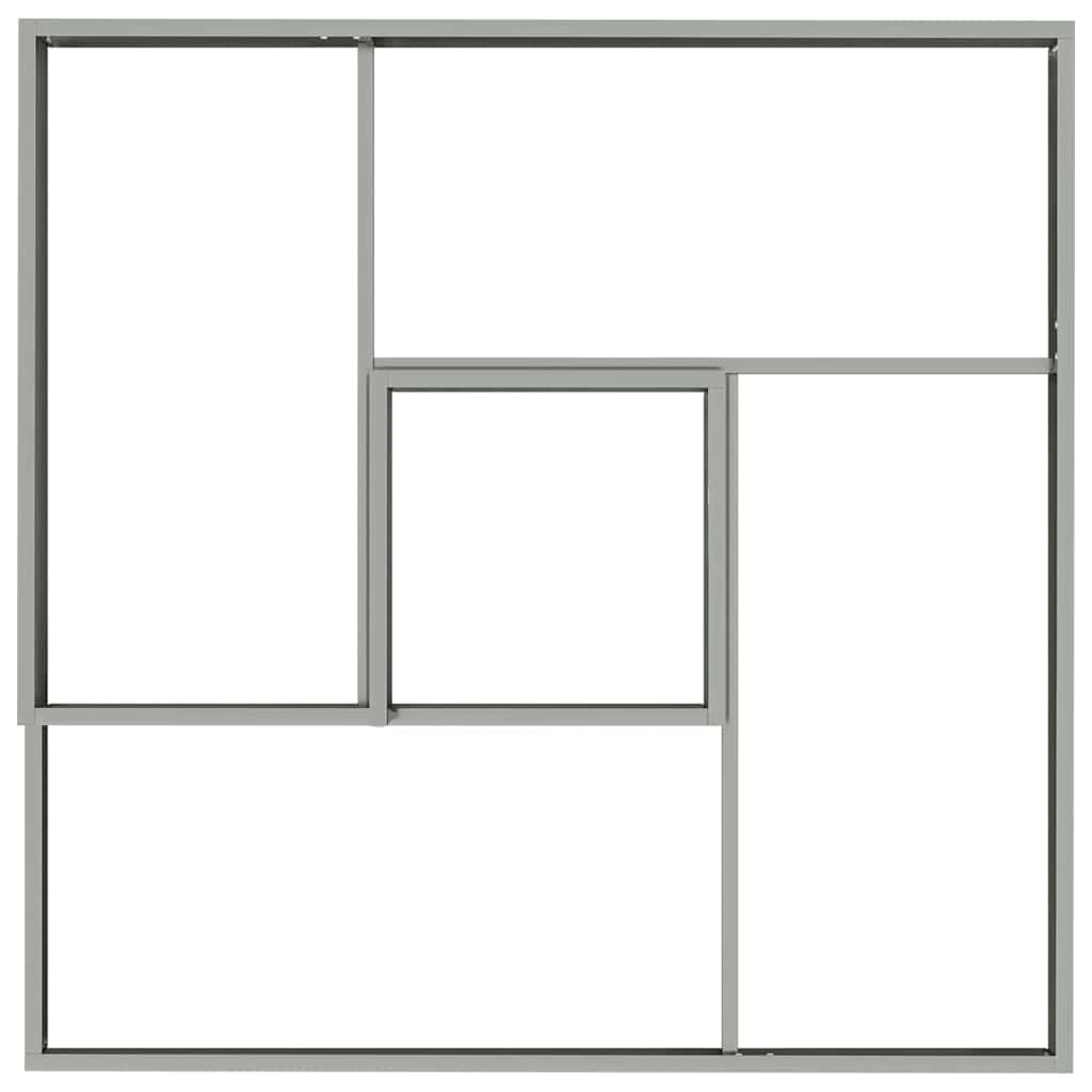 vidaXL Γλάστρα Κήπου Ασημί 100 x 100 x 50 cm Επικαλυμμένος Χάλυβας