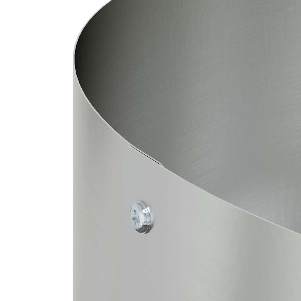 vidaXL Γλάστρα Κήπου 5 pcs Ασημί 30 x 30 x 20 cm Επικαλυμμένος Χάλυβας