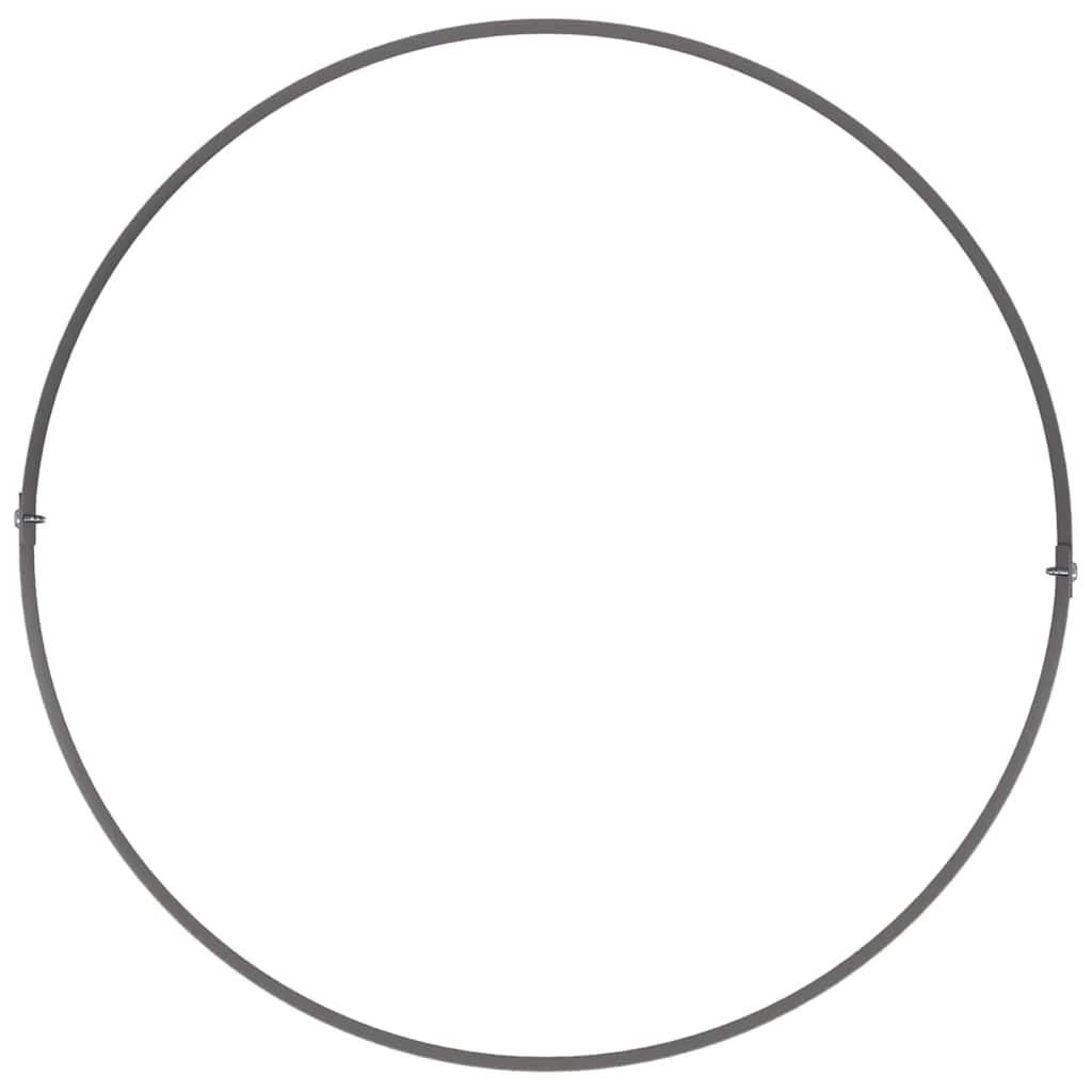 vidaXL Γλάστρα Κήπου 5 pcs Μαύρο 40 x 40 x 20 cm Ψυχρής έλασης χάλυβας