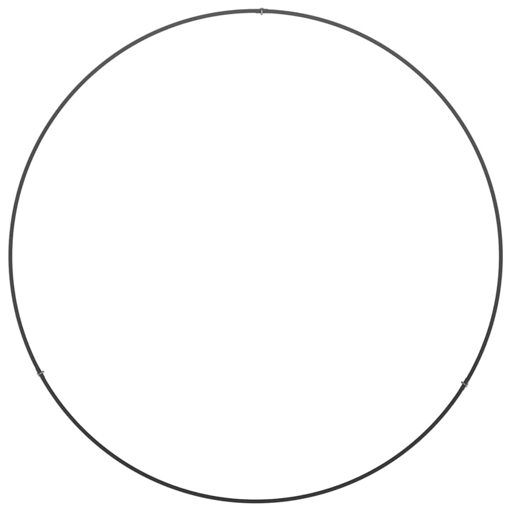 vidaXL Γλάστρα Κήπου 5 pcs Μαύρο 80 x 80 x 20 cm Ψυχρής έλασης χάλυβας