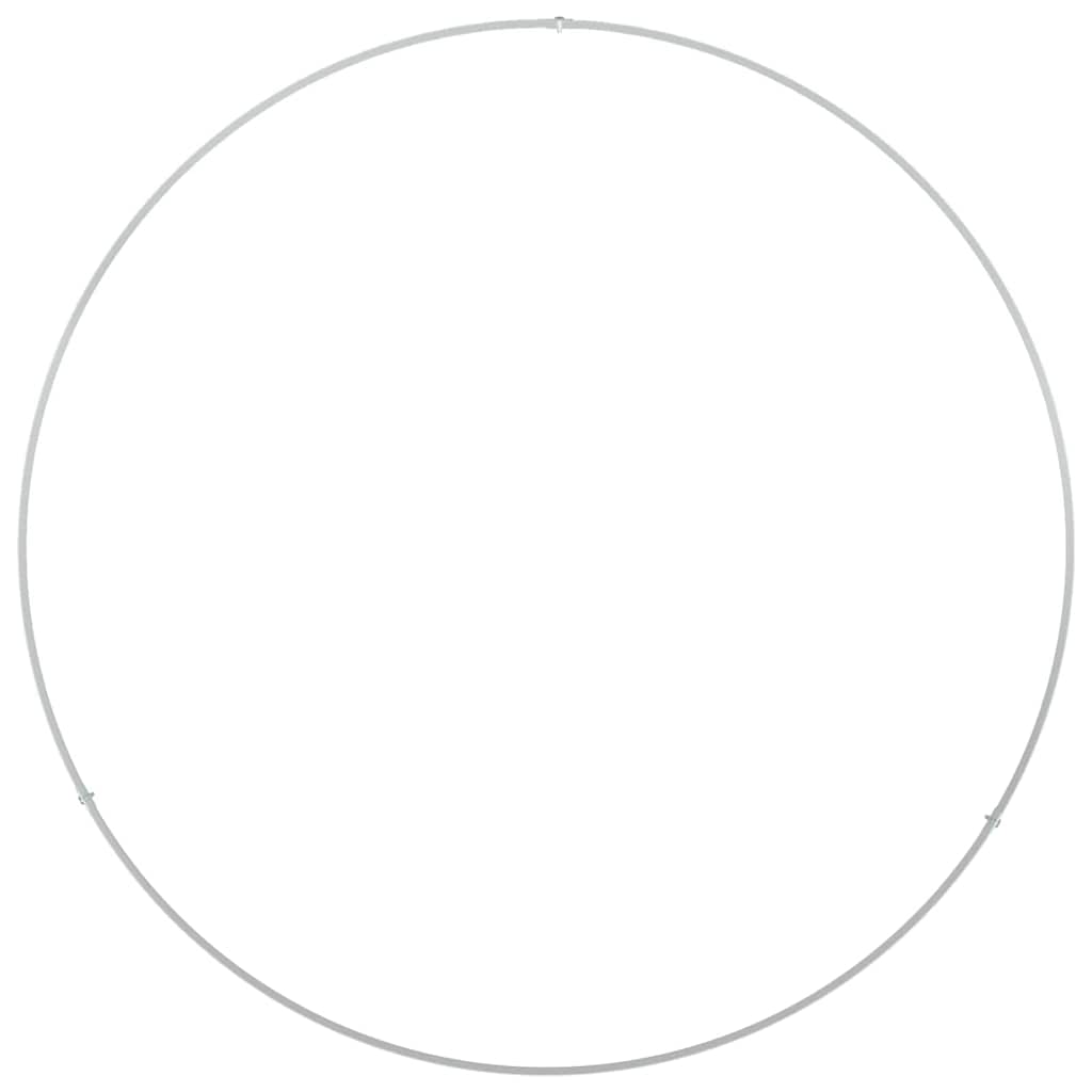 vidaXL Δακτύλιος γλάστρας Λευκό 80 x 80 x 20 cm Ψυχρής έλασης χάλυβας