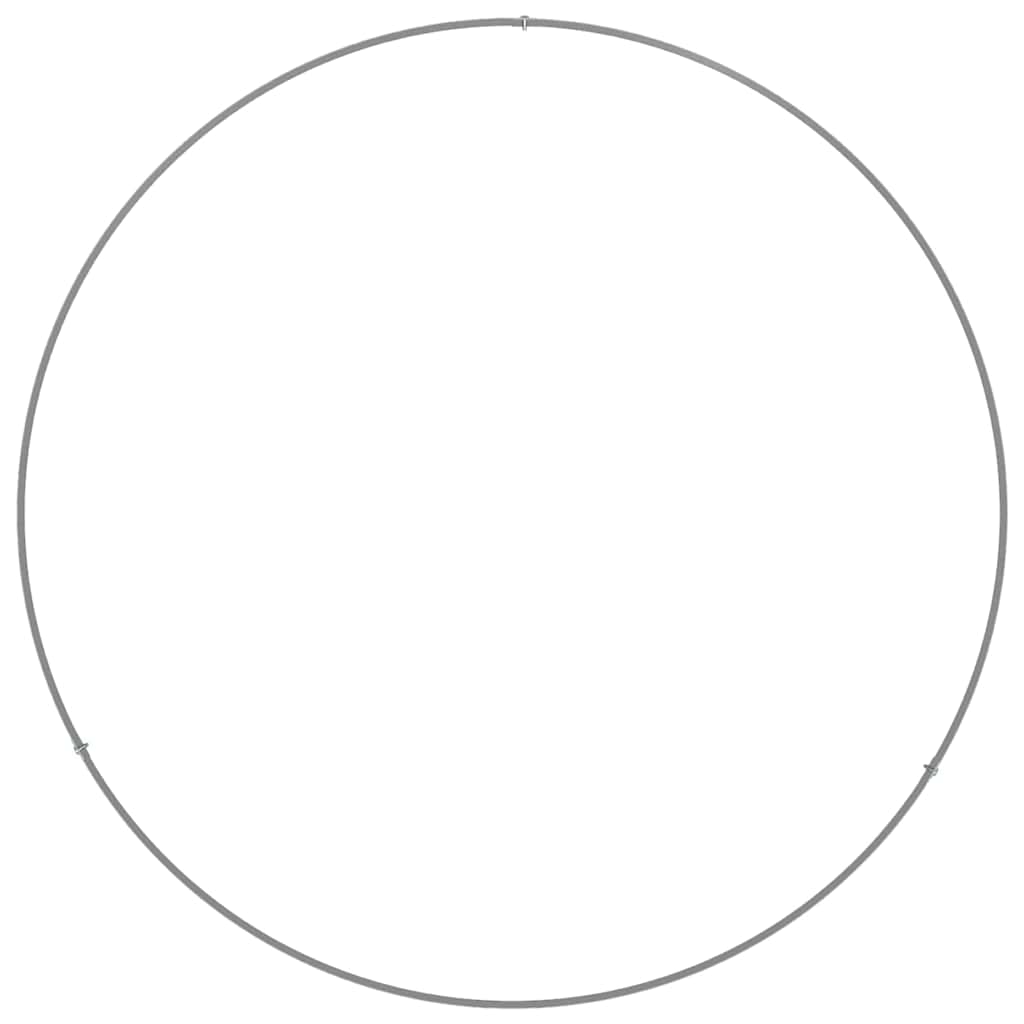 vidaXL Δακτύλιος γλάστρας Ασημί 80 x 80 x 20 cm Επικαλυμμένος Χάλυβας