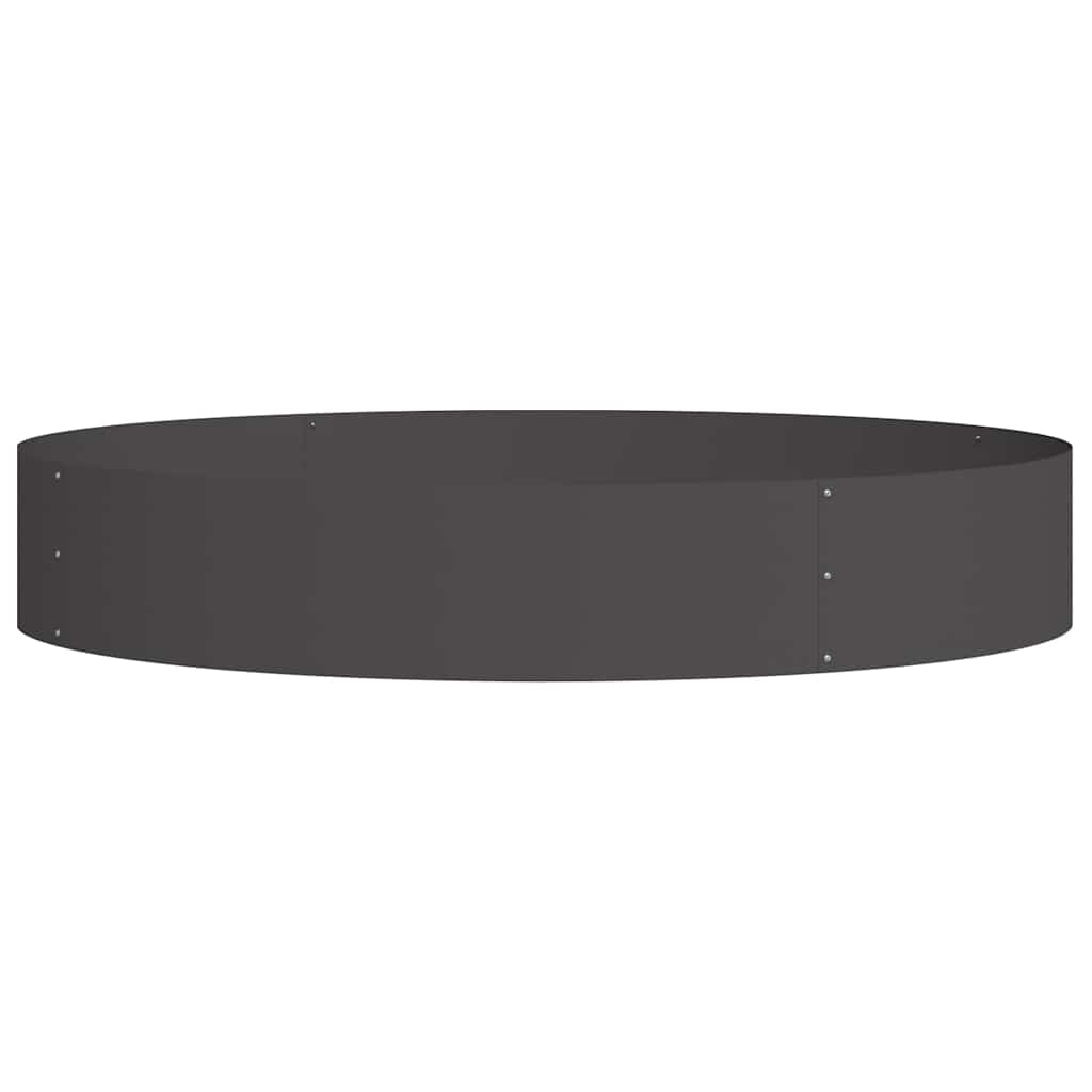 vidaXL Γλάστρα Κήπου Μαύρο 120 x 120 x 20 εκ. Ψυχρής έλασης χάλυβας