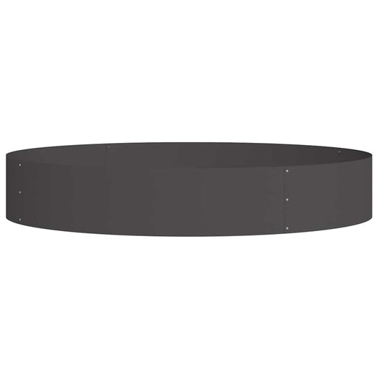 vidaXL Γλάστρα Κήπου Μαύρο 120 x 120 x 20 εκ. Ψυχρής έλασης χάλυβας