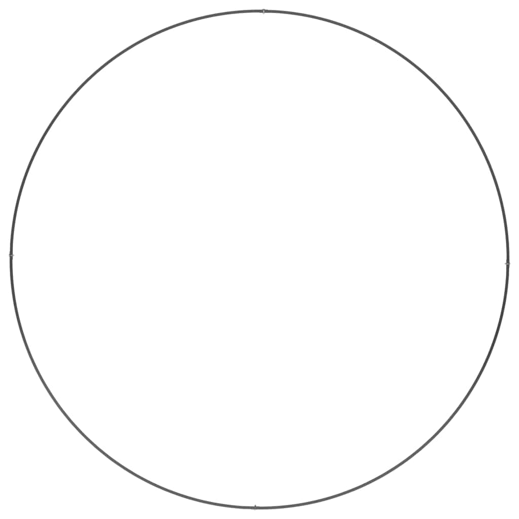 vidaXL Γλάστρα Κήπου Μαύρο 120 x 120 x 20 εκ. Ψυχρής έλασης χάλυβας