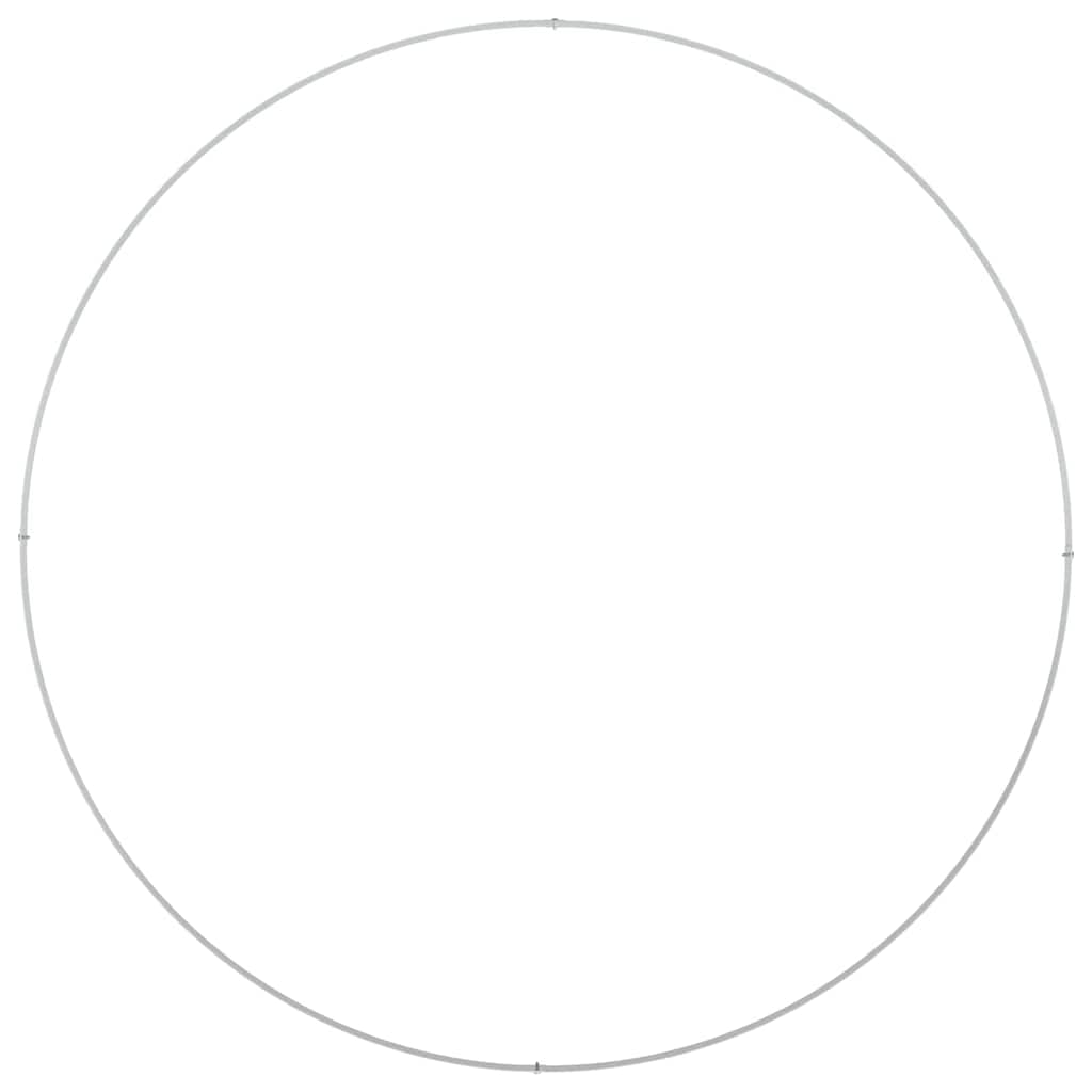 vidaXL Δακτύλιος γλάστρας Λευκό 120 x 120 x 20 εκ.