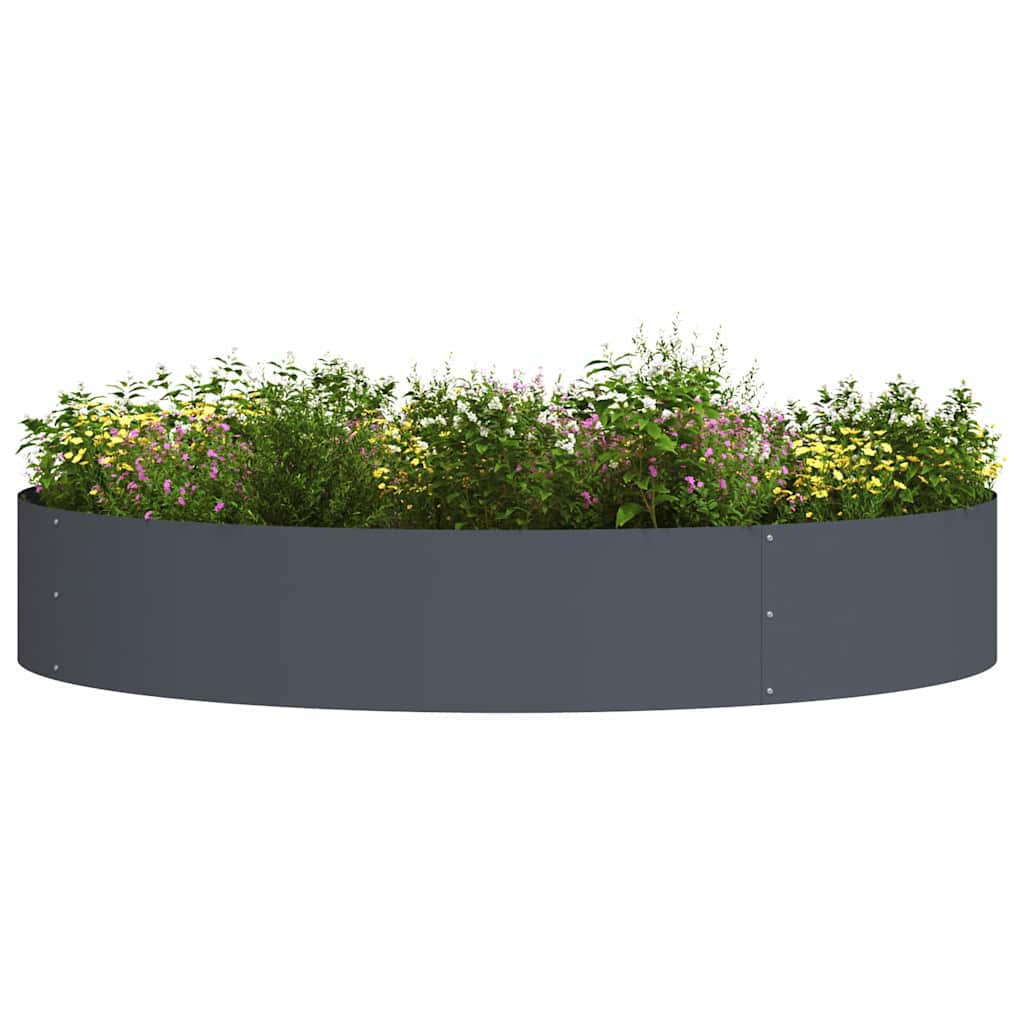 vidaXL Δακτύλιος γλάστρας Ανθρακί 120 x 120 x 20 εκ.