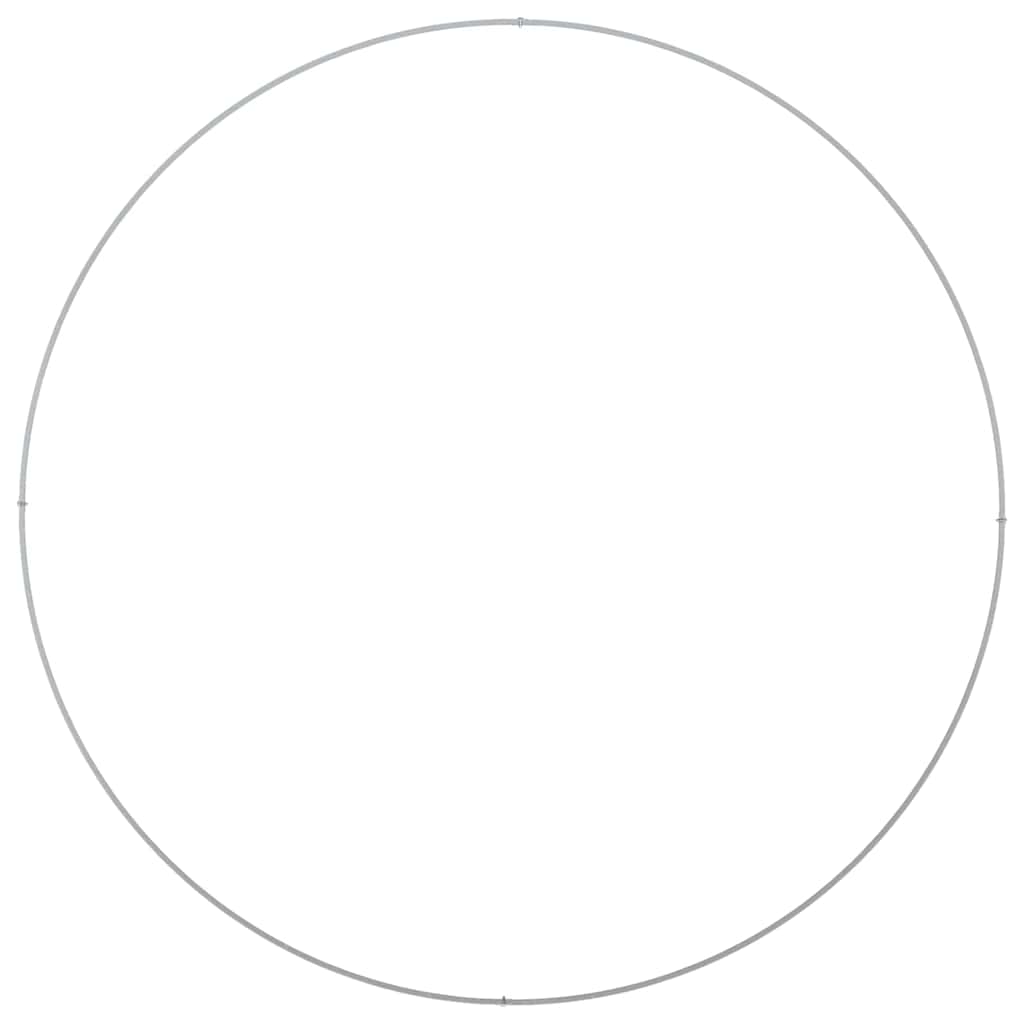 vidaXL Γλάστρα Κήπου Ασημί 120 x 120 x 20 εκ. Γαλβανισμένος χάλυβας