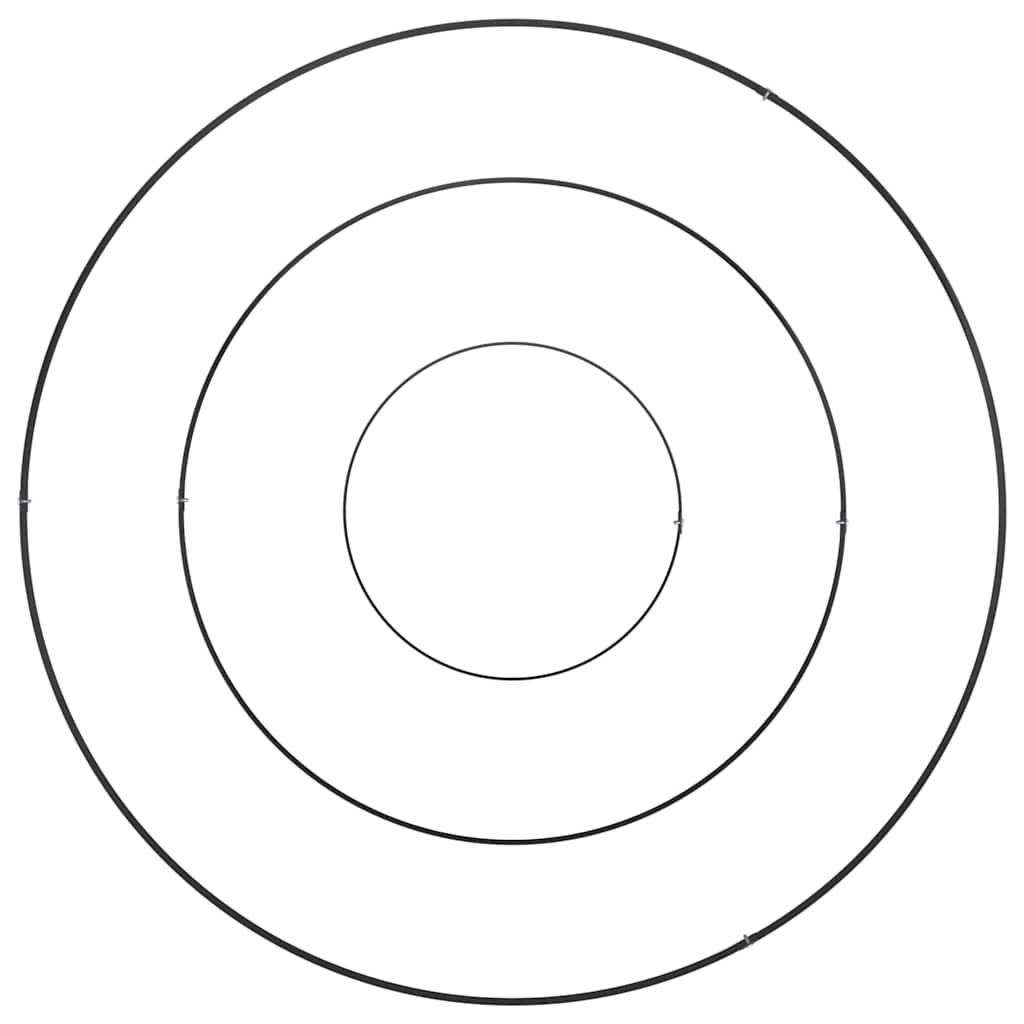 vidaXL Γλάστρα Κήπου Μαύρο 90 x 90 x 20 εκ Ψυχρής έλασης χάλυβας