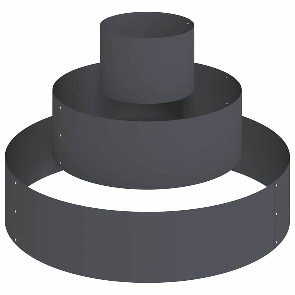 vidaXL Γλάστρα Κήπου Ανθρακί 90 x 90 x 20 εκ Ψυχρής έλασης χάλυβας