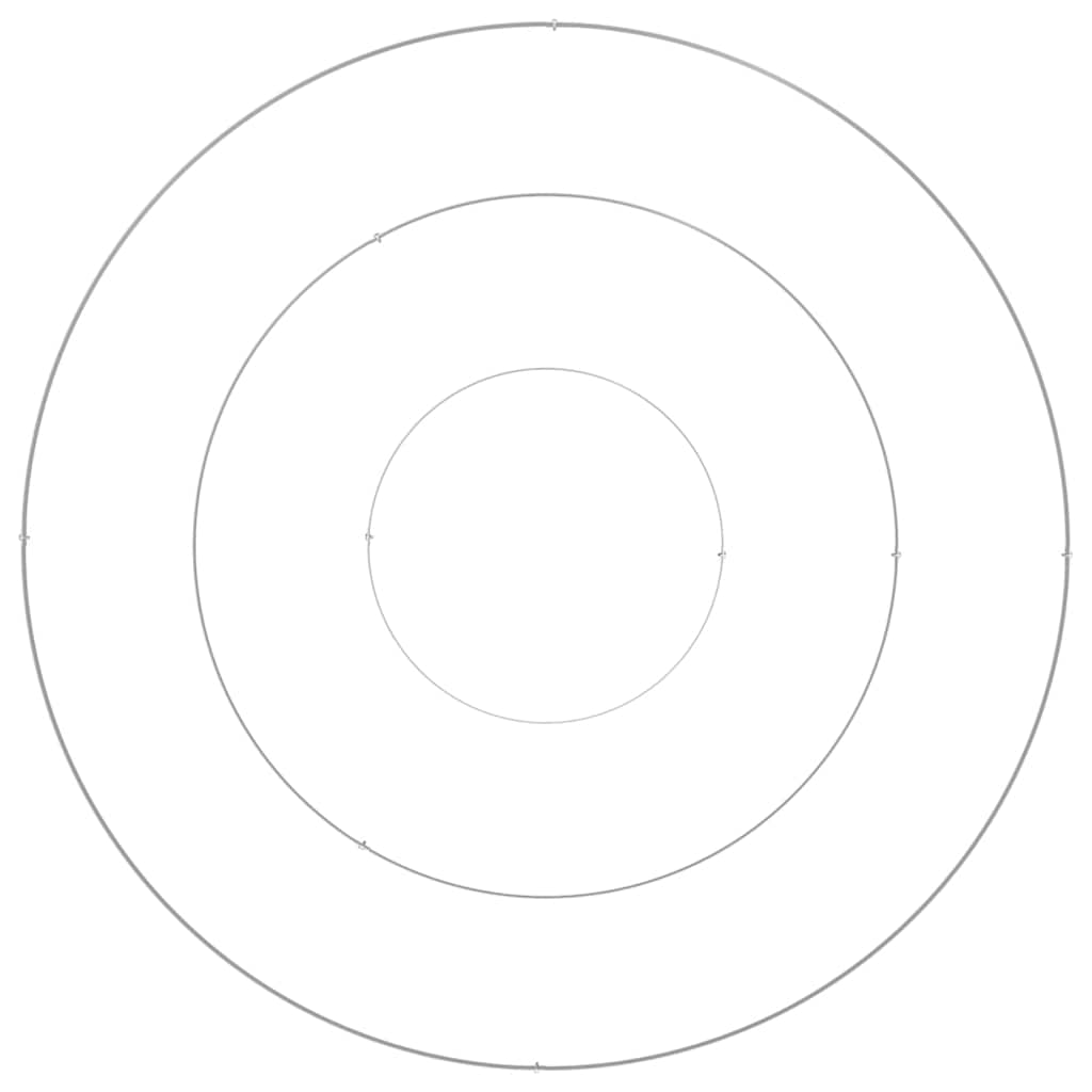 vidaXL Γλάστρα Κήπου Ασημί 120 x 120 x 20 εκ. Ανοξείδωτο ατσάλι