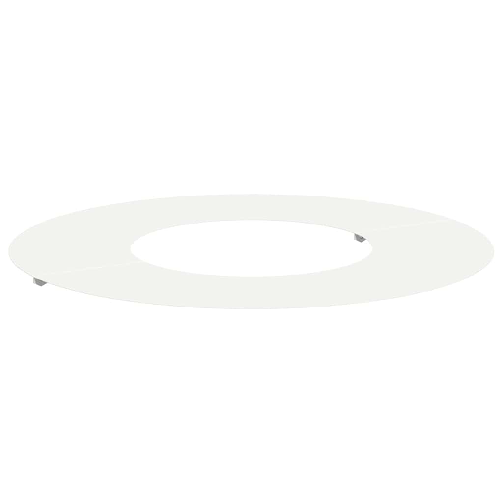 vidaXL κατάλληλο για δαχτυλίδι επίπεδου δέντρου Λευκό Ø30 / 60 εκ.