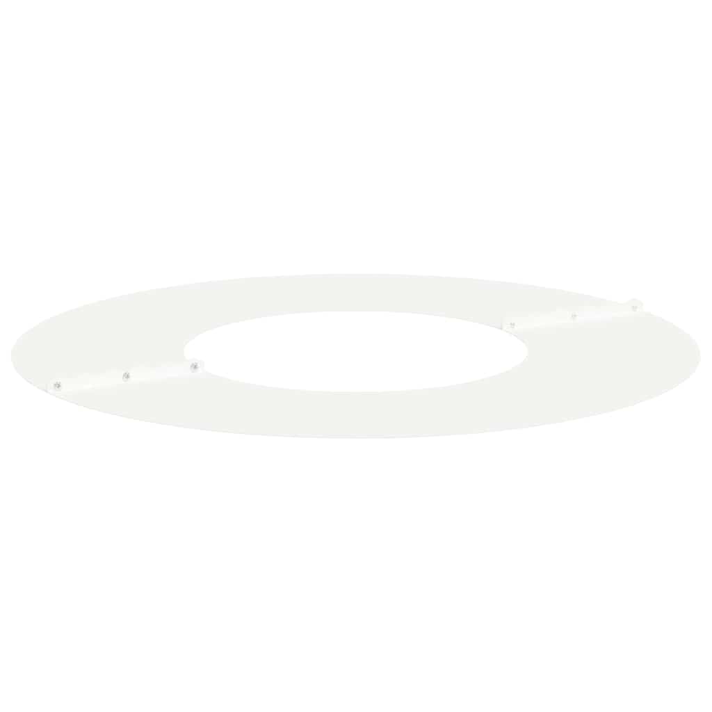 vidaXL κατάλληλο για δαχτυλίδι επίπεδου δέντρου Λευκό Ø30 / 60 εκ.