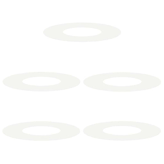 vidaXL κατάλληλο για επίπεδα δαχτυλίδια δέντρου 5 pcs Λευκό Ø30 / 60 εκ.