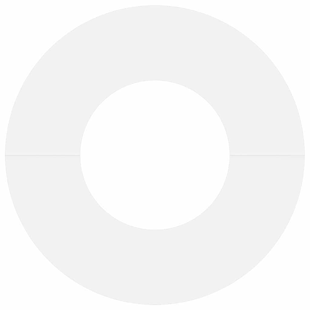 vidaXL κατάλληλο για επίπεδα δαχτυλίδια δέντρου 5 pcs Λευκό Ø30 / 60 εκ.