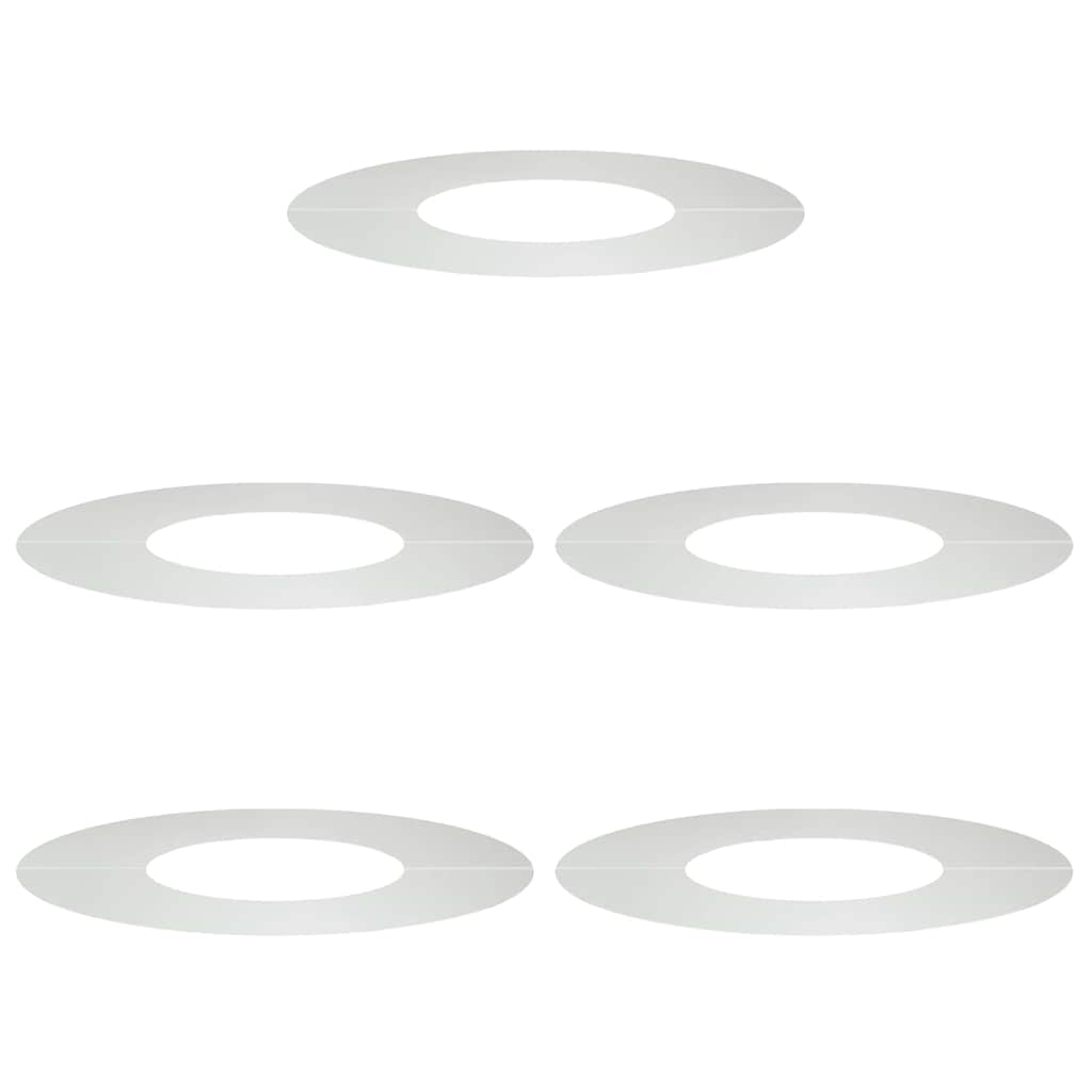 vidaXL κατάλληλο για επίπεδα δαχτυλίδια δέντρου 5 pcs Ασημί Ø30 / 60 εκ.