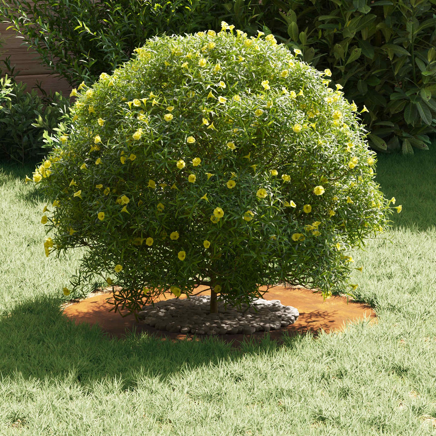 vidaXL κατάλληλο για επίπεδα δαχτυλίδια δέντρου 5 pcs Καφέ Ø30 / 60 εκ.