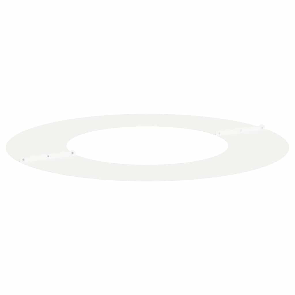 vidaXL κατάλληλο για δαχτυλίδι επίπεδου δέντρου Λευκό Ø40 / 70 εκ.