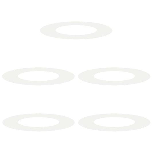 vidaXL κατάλληλο για επίπεδα δαχτυλίδια δέντρου 5 pcs Λευκό Ø40 / 70 εκ.