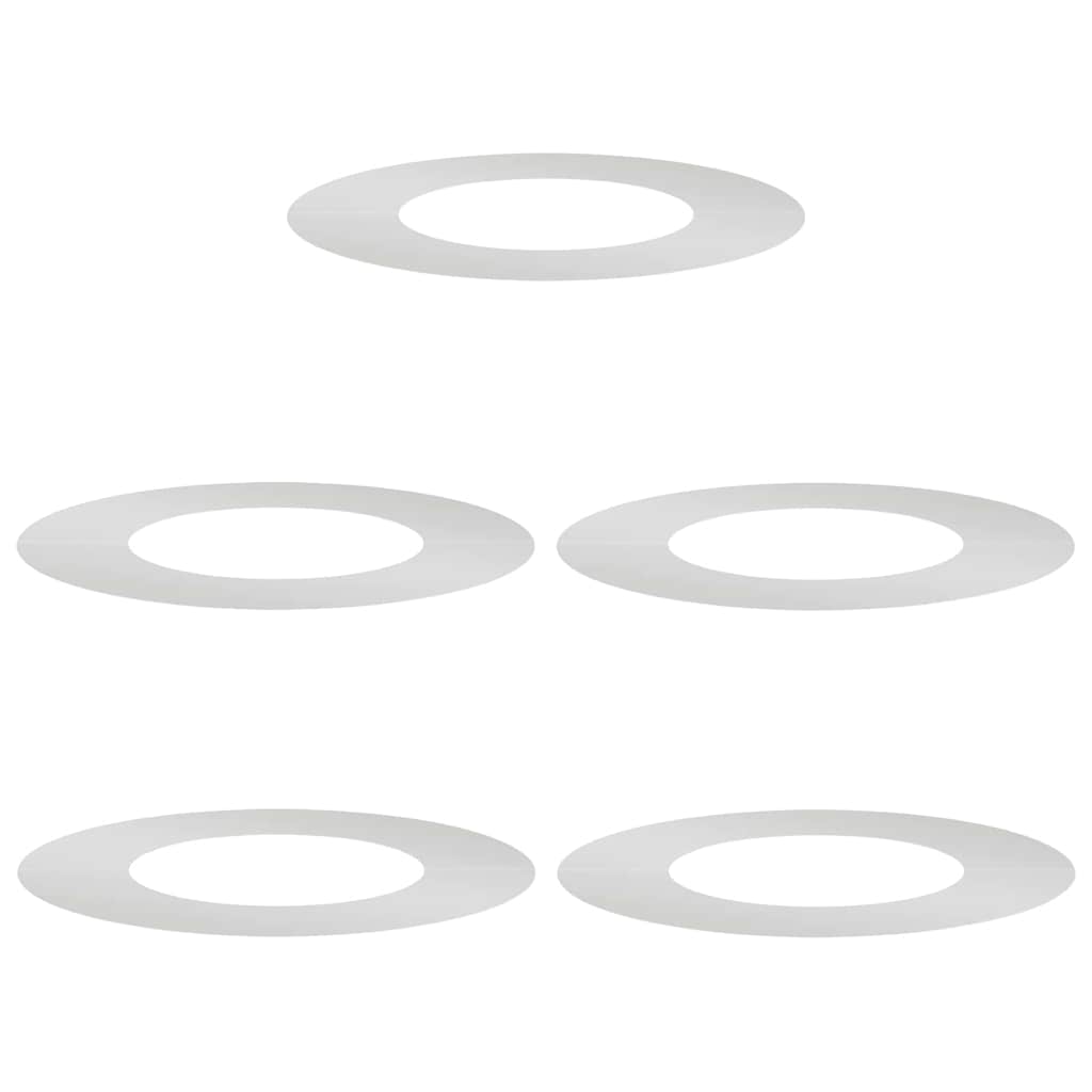 vidaXL κατάλληλο για επίπεδα δαχτυλίδια δέντρου 5 pcs Ασημί Ø40 / 70 εκ.