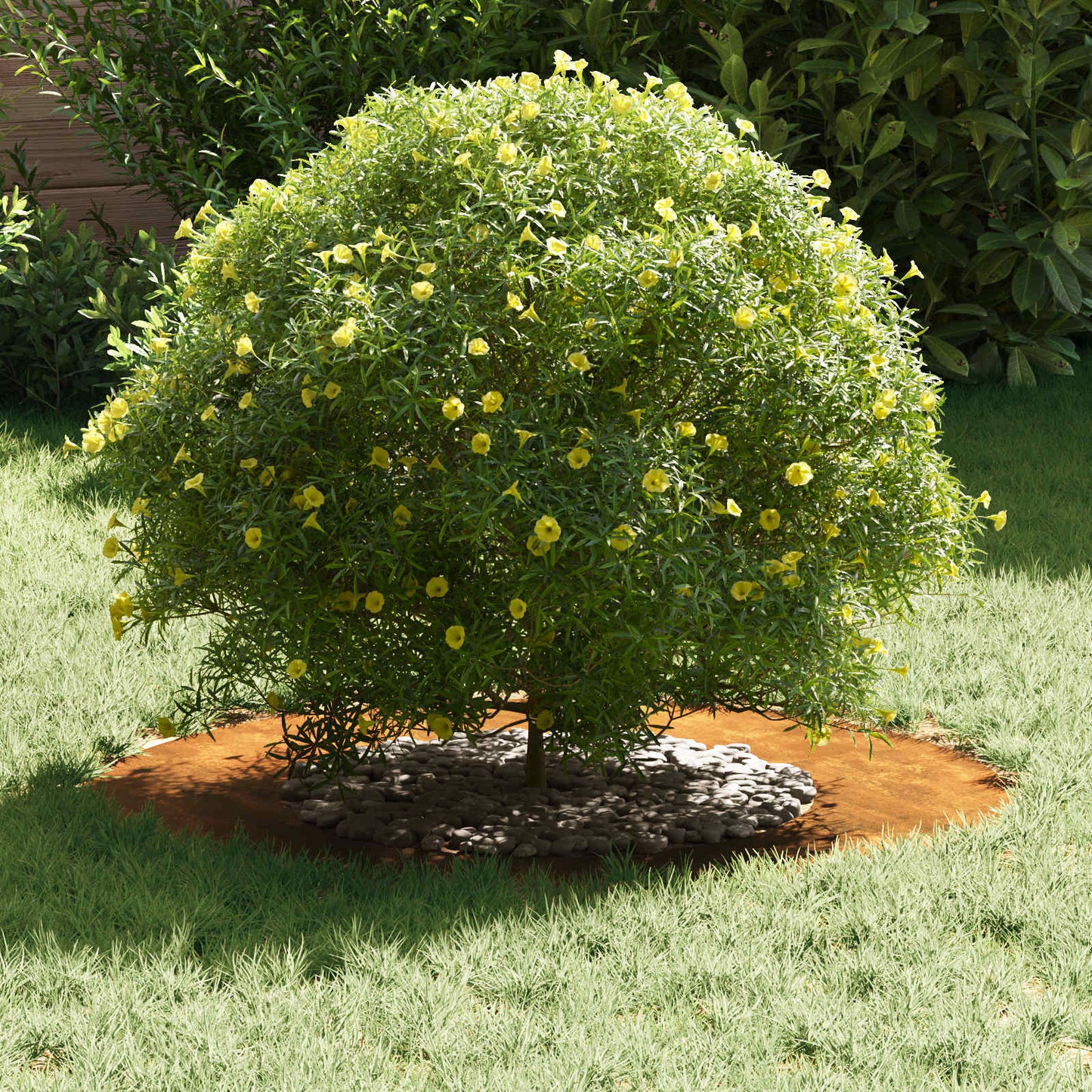 vidaXL κατάλληλο για επίπεδα δαχτυλίδια δέντρου 5 pcs Καφέ Ø40 / 70 εκ.