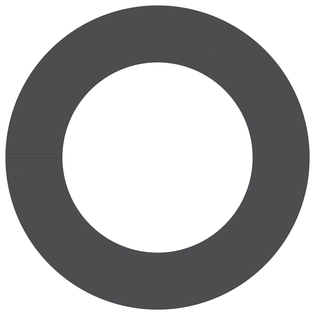 vidaXL κατάλληλο για δαχτυλίδι επίπεδου δέντρου Μαύρο Ø50 / 80 εκ.