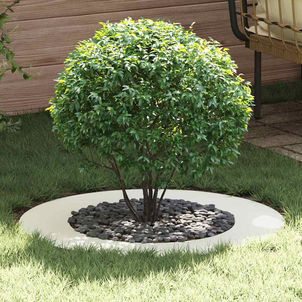 vidaXL κατάλληλο για δαχτυλίδι επίπεδου δέντρου Λευκό Ø50 / 80 εκ.