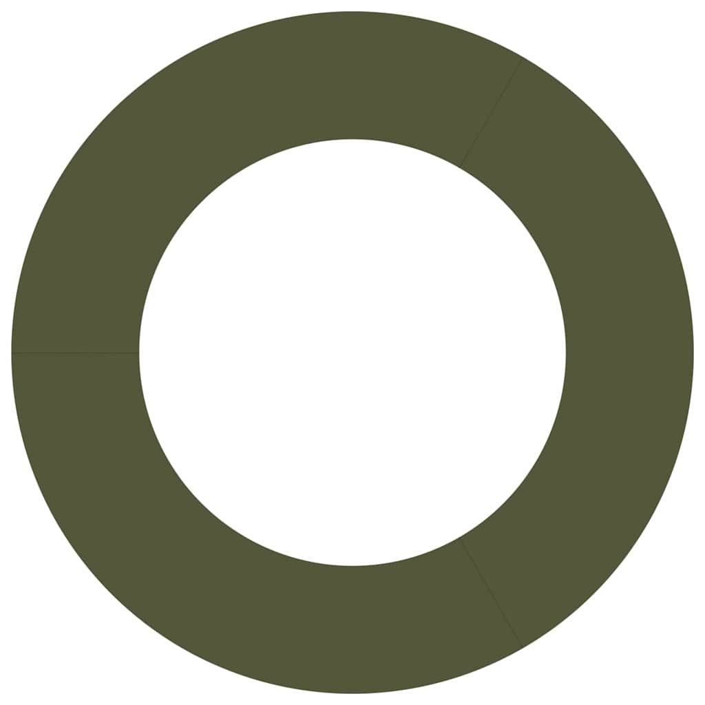 vidaXL κατάλληλο για δαχτυλίδι επίπεδου δέντρου Λαδί Ø50 / 80 εκ. Ατσάλι