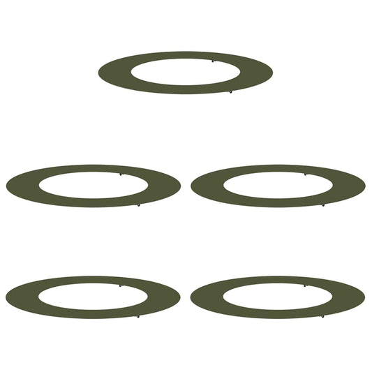 vidaXL κατάλληλο για επίπεδα δαχτυλίδια δέντρου 5 pcs Λαδί Ø50 / 80 εκ.