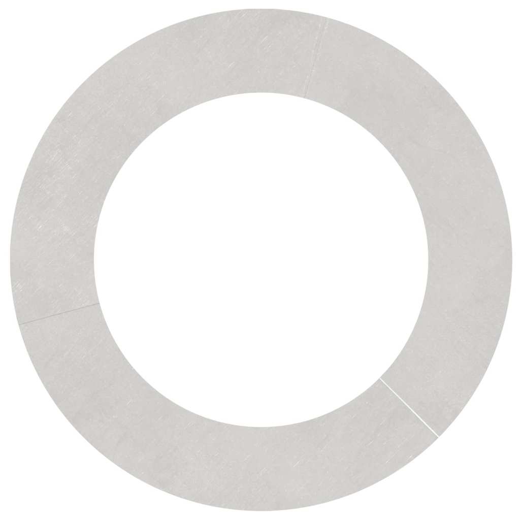 vidaXL κατάλληλο για δαχτυλίδι επίπεδου δέντρου Ασημί Ø60 / 90 εκ.