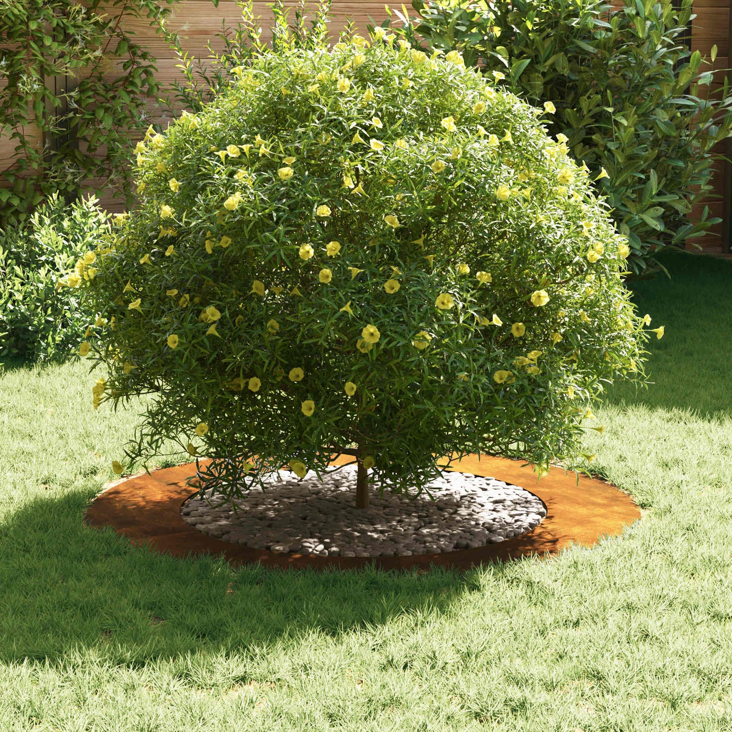 vidaXL κατάλληλο για επίπεδα δαχτυλίδια δέντρου 5 pcs Καφέ Ø60 / 90 εκ.