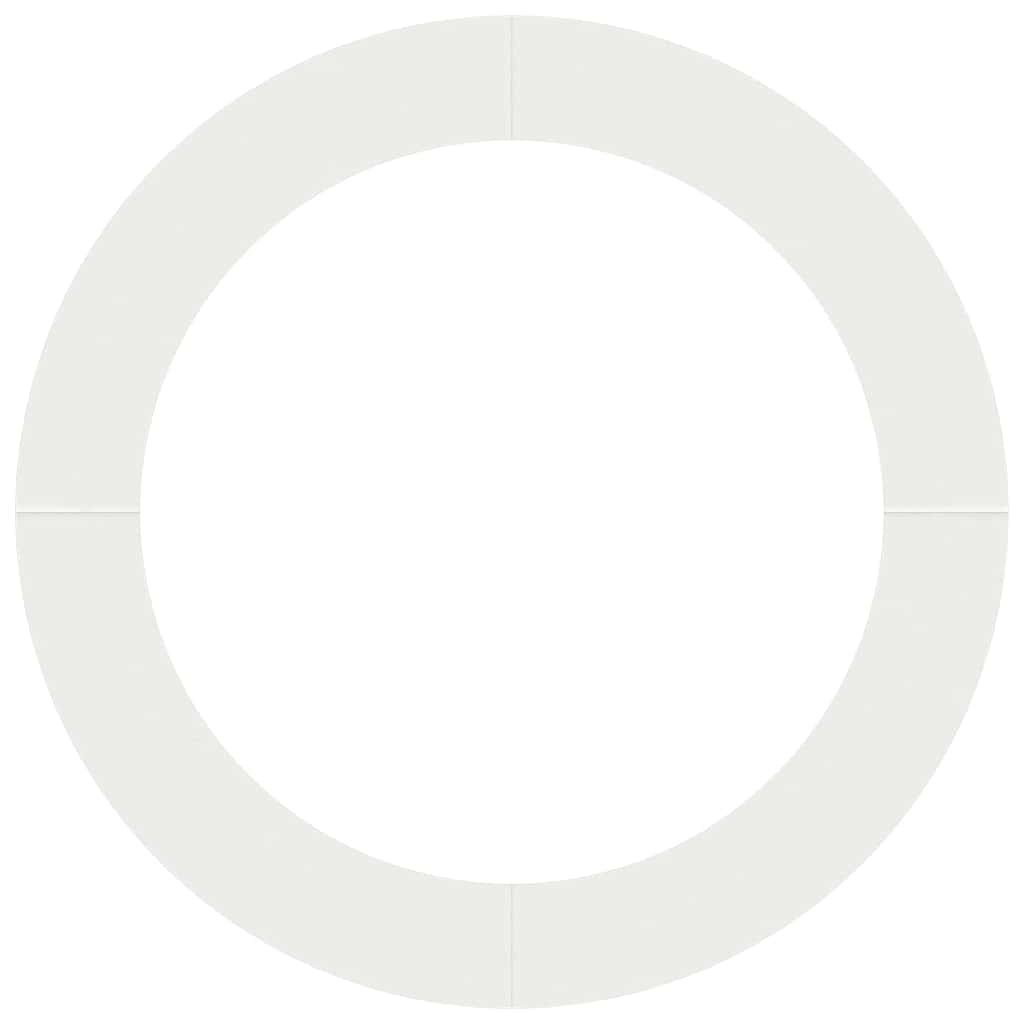 vidaXL κατάλληλο για επίπεδα δαχτυλίδια δέντρου 5 pcs Λευκό