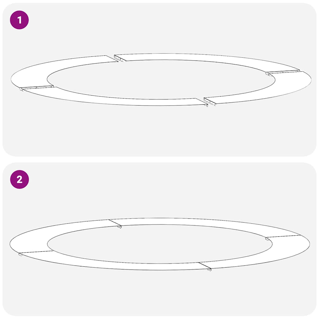 vidaXL κατάλληλο για δαχτυλίδι επίπεδου δέντρου Λαδί Ø90 / 120 εκ.