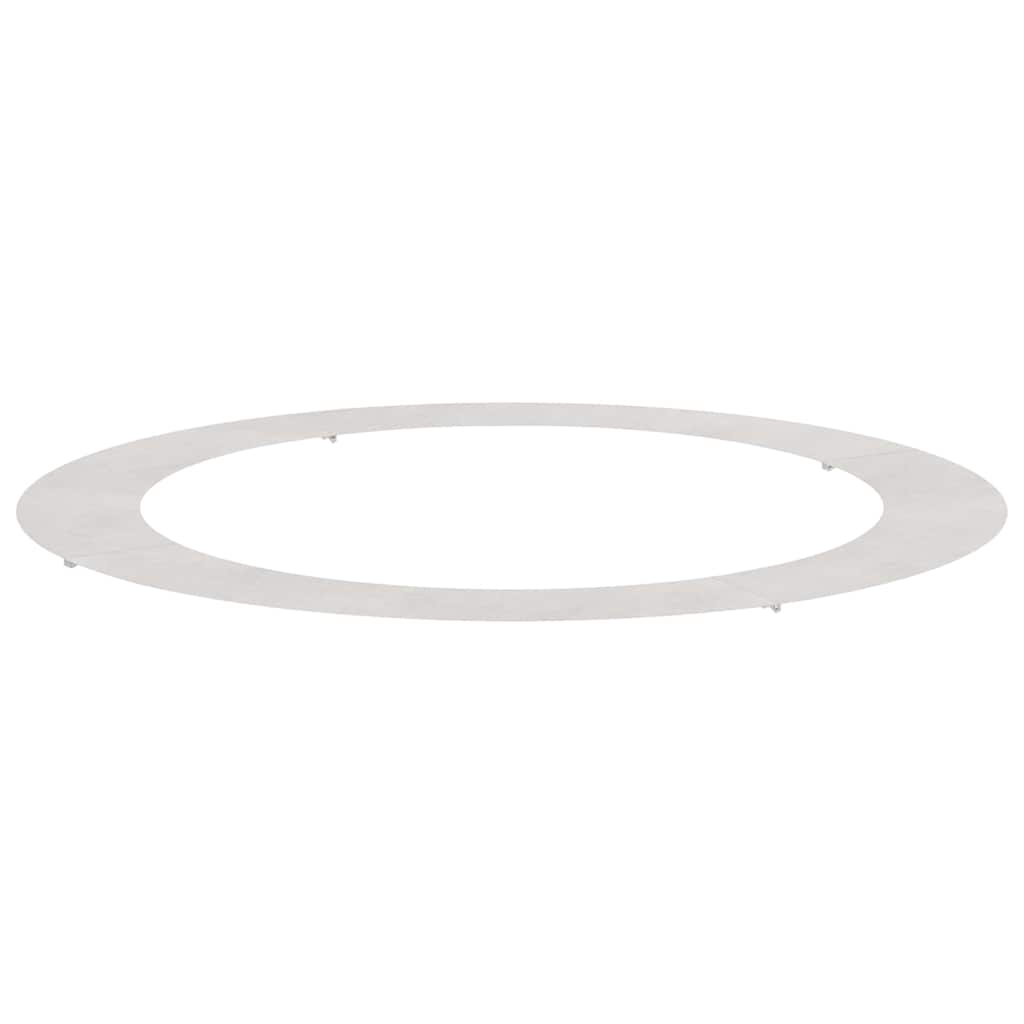 vidaXL κατάλληλο για δαχτυλίδι επίπεδου δέντρου Ασημί Ø90 / 120 εκ.