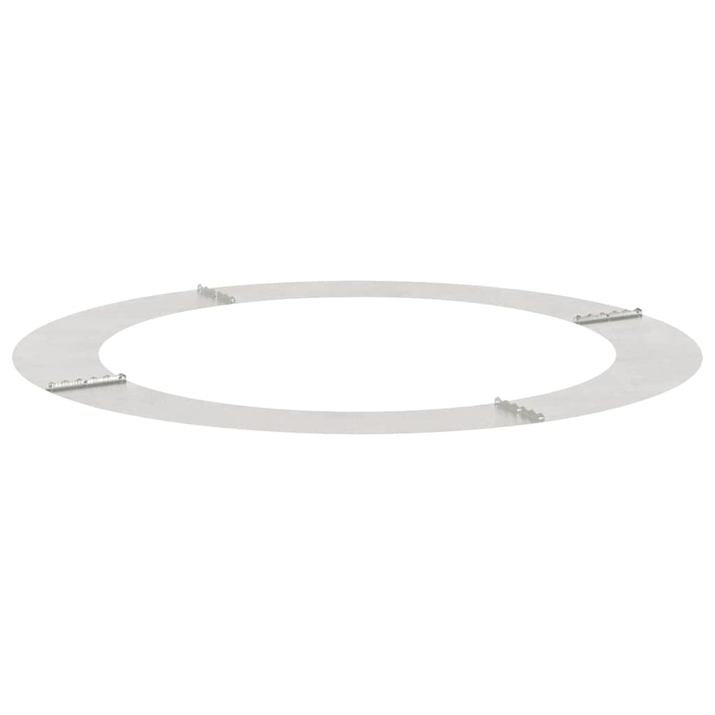 vidaXL κατάλληλο για δαχτυλίδι επίπεδου δέντρου Ασημί Ø90 / 120 εκ.