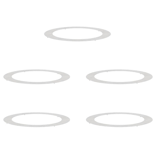 vidaXL κατάλληλο για επίπεδα δαχτυλίδια δέντρου 5 pcs Ασημί