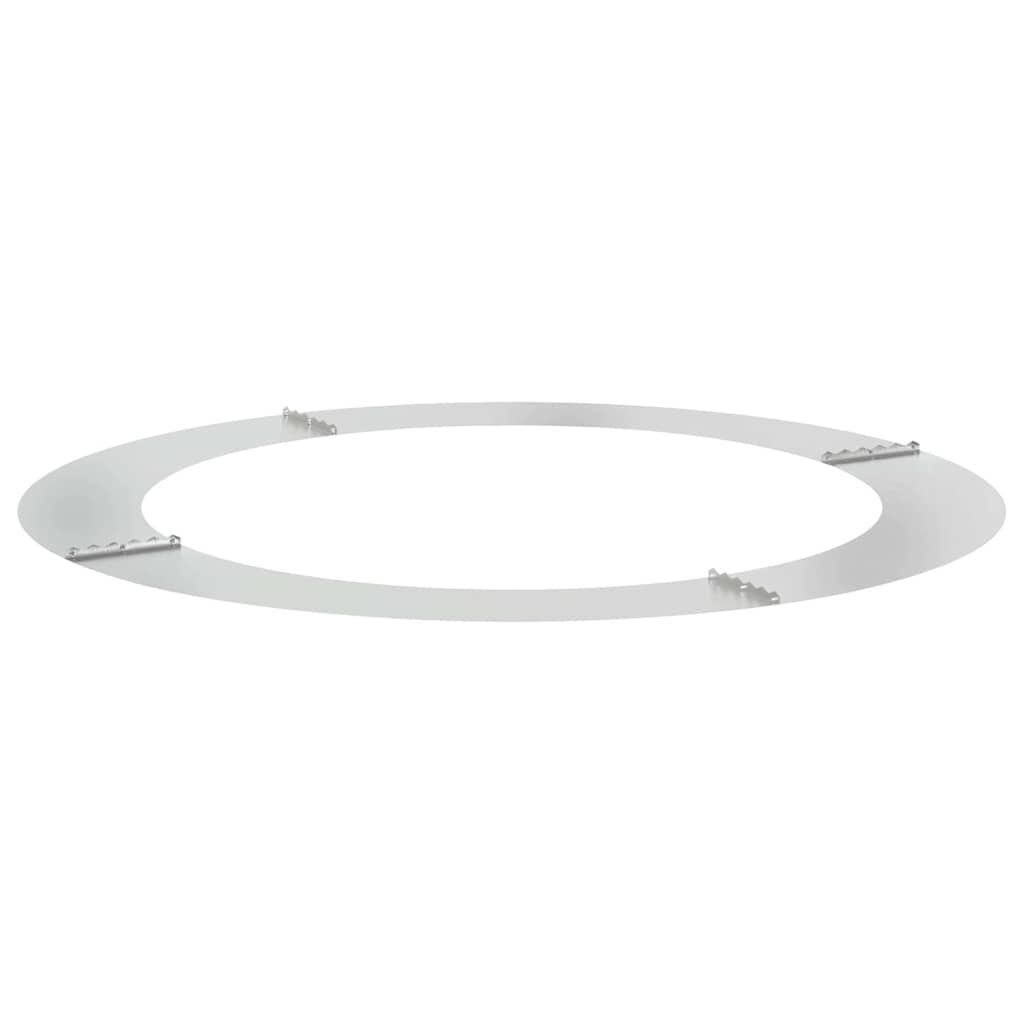 vidaXL κατάλληλο για δαχτυλίδι επίπεδου δέντρου Ασημί Ø90 / 120 εκ.