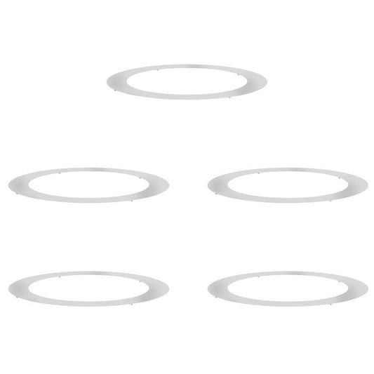 vidaXL κατάλληλο για επίπεδα δαχτυλίδια δέντρου 5 pcs Ασημί