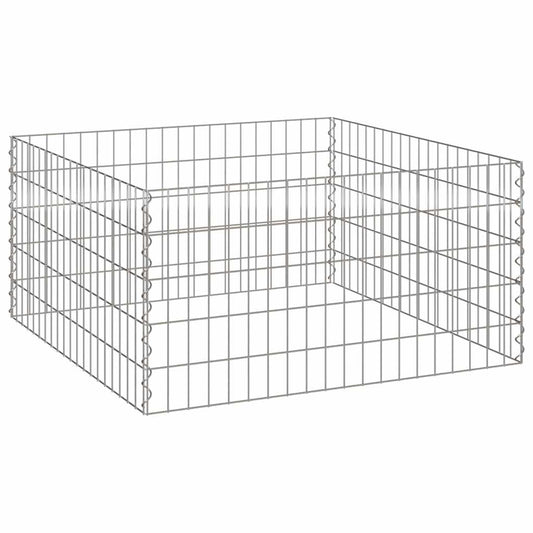 vidaXL Κάδος Κομποστοποίησης Γκρι Ατσάλι