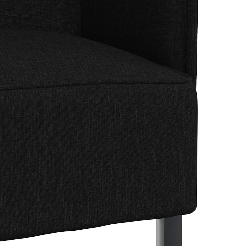 vidaXL Καναπές Υψηλής Πλάτης 101cm Μαύρο ύφασμα