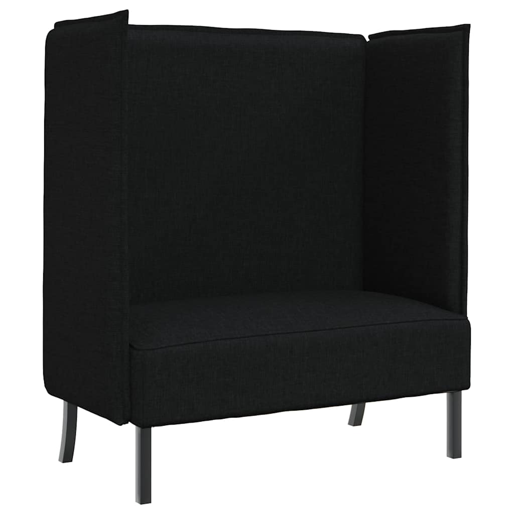 vidaXL Καναπές Υψηλής Πλάτης 101cm Μαύρο ύφασμα