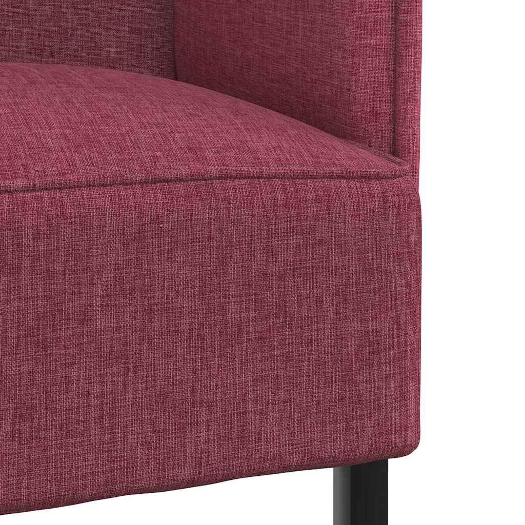 vidaXL Καναπές Υψηλής Πλάτης 101cm Μπορντό ύφασμα