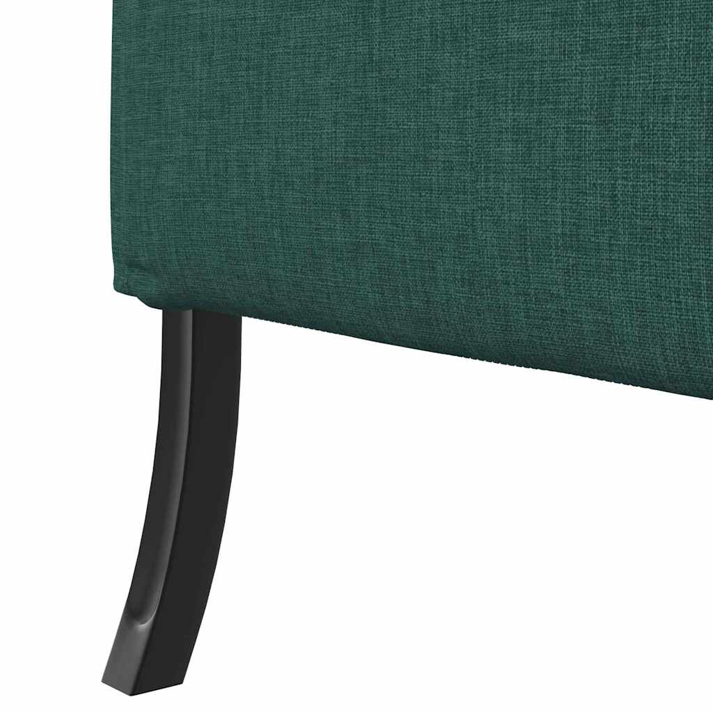 vidaXL Καναπές Υψηλής Πλάτης 101cm Σκούρο πράσινο ύφασμα