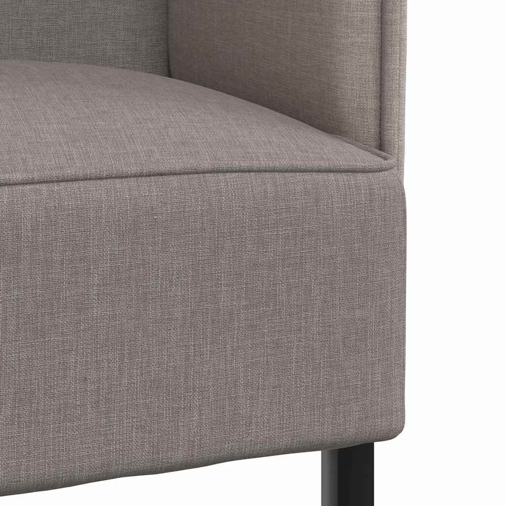 vidaXL Καναπές Υψηλής Πλάτης 101cm Taupe ύφασμα