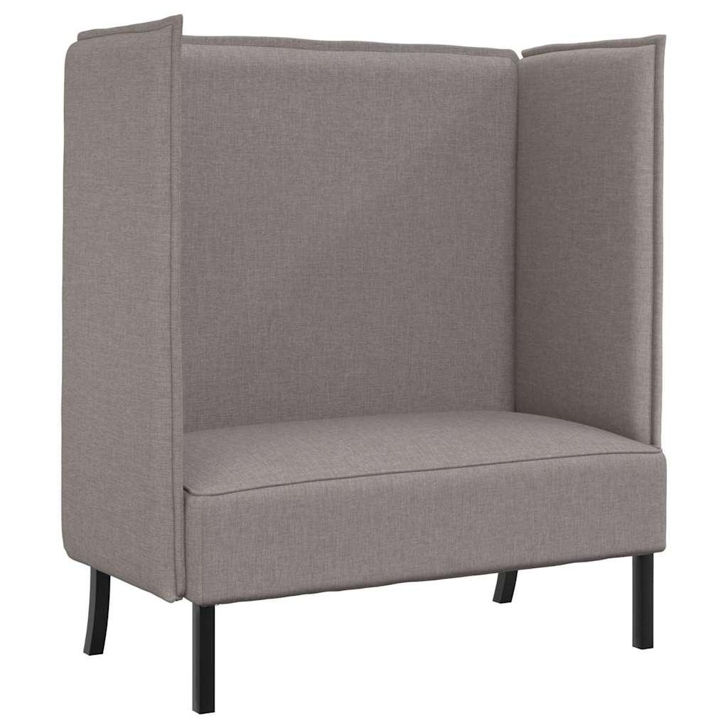 vidaXL Καναπές Υψηλής Πλάτης 101cm Taupe ύφασμα