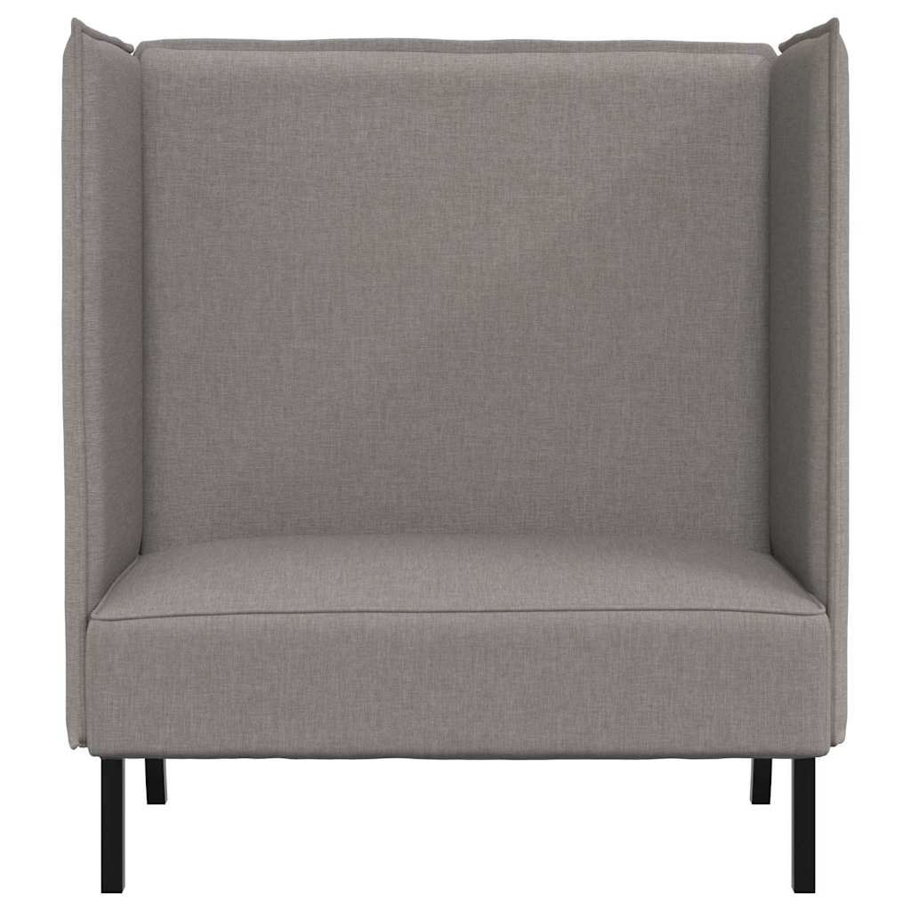 vidaXL Καναπές Υψηλής Πλάτης 101cm Taupe ύφασμα