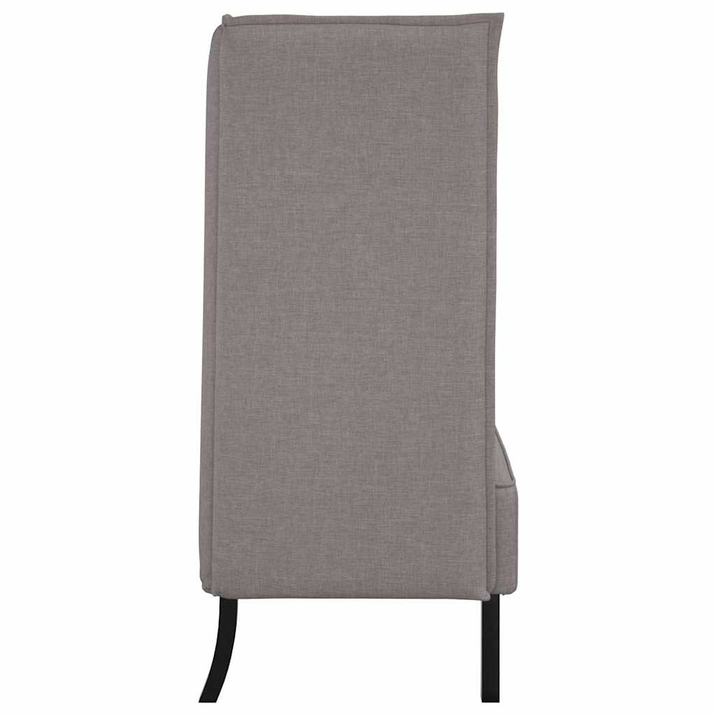 vidaXL Καναπές Υψηλής Πλάτης 101cm Taupe ύφασμα